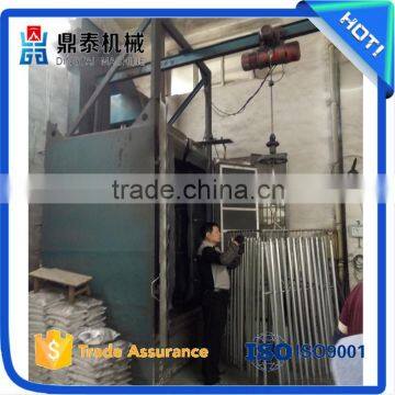 Motorcycle frame derusting hook type shot blasting machine, Remove scale equipment