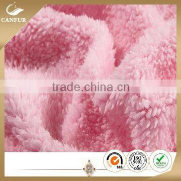 Cheap 100% polyester sherpa fleece fabric