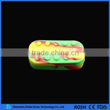 Plastic Containers Wholesale 7 Divided Silicone Jars Dab Wax Container