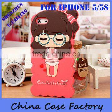 Fashion TPU PC Shockproof Silicon Case For IPhone 5s