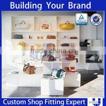 Professional supplier brings good quality wood shelves for shops