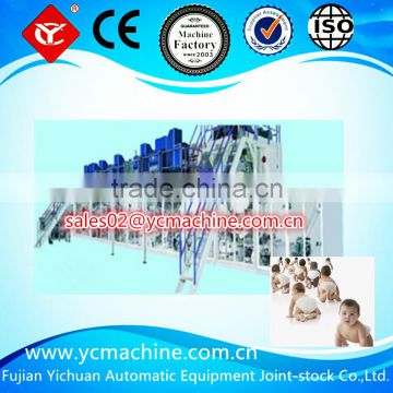 YC-YNP650-SV Full-servo High-speed Baby Diaper Pad Production Line