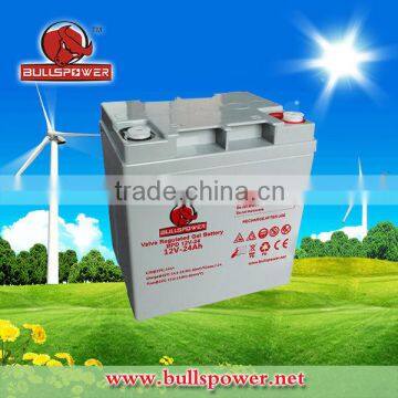 Hot SELL Fiamm battery 24ah , 12v/24v/36v/48v deep cycle storage battery for Solar system