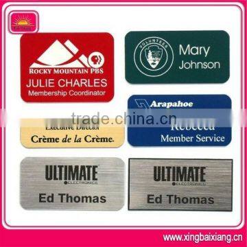 high quality custom design metal clothing brand badges