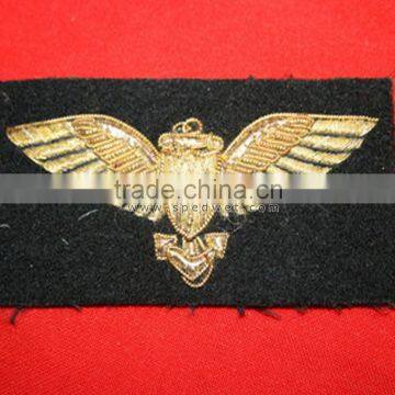 Us navy WW2 pattern bullion wire pilot wing