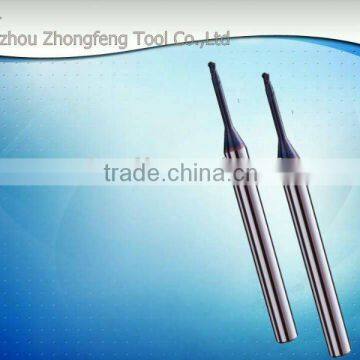 Carbide long neck ball nose end mills