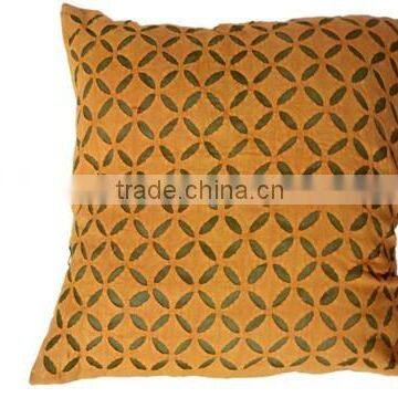 RTHCC- 83 Gujrati Stylish Designer Hand Crafted Applique Cut Work Cotton Kantha Stitch Cushion Covers Christmas Home Decor photo-6
