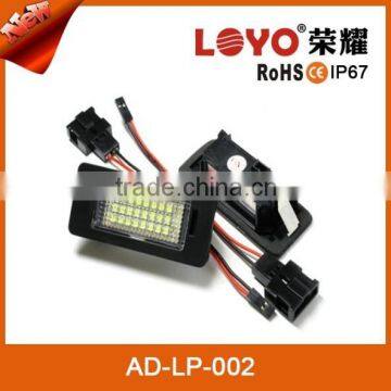 Promotion led license plate light license plate frame license plate bracket
