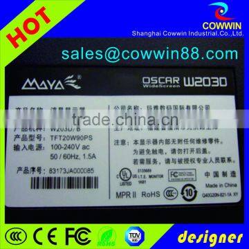 Custom Quadrate Aluminium Blank Machine Nameplate photo-2