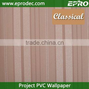 Gold supplier graceful vinyl project wall paper for living room decoration