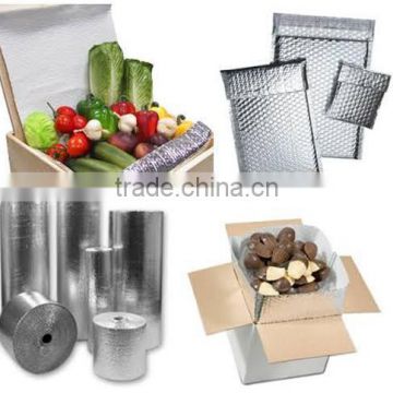 aluminum face reflective bubble insulation for packing and wrapping