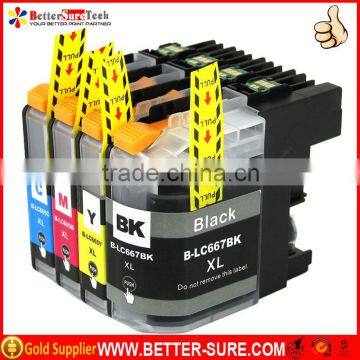 LC665 C M Y new compatible Brother ink cartridge printer compatible cartridge for brother