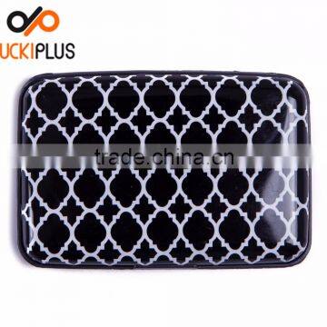 Luckiplus Inventory Black & White Moroccans Aluminum Wallets Identity Theft Blocker