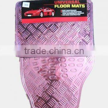 universal auto accessories pink aluminium car mats,car floor mat