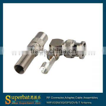 BNC Crimp Plug connector with Spring for Cable LMR300/KSR300 wholesale price