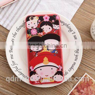 Eco-friendly silicone phone case/cute cartoon phone case for Iphone 6 6s