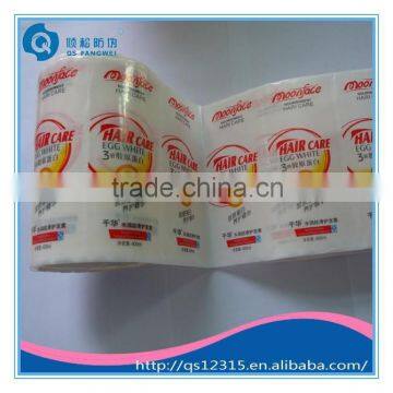 Printed PVC Transparent Plastic Sticker