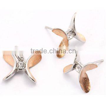 Wholesale new arrival fashion stainless steel gold jewelry MXSE30016