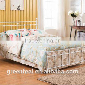 unique modern white wrought iron bed design