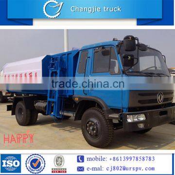 Dongfeng mini garbage truck self-loading for sale