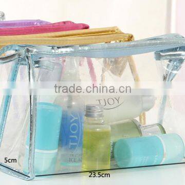 Durable PVC Cosmetic Bag,Zipper Cosmetic Pouch,Waterproof Toiletry Makeup Bag