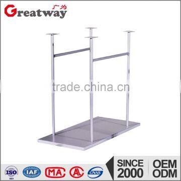 Office Furniture Metal Steel Movable Adjustable CPU Holder With Wheels