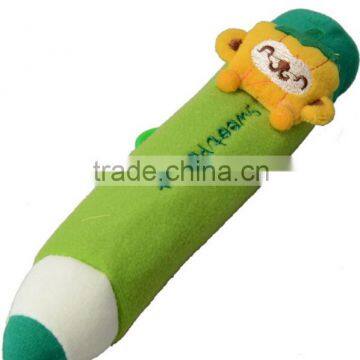 animal shape plush pencil case, plush toy pencil case, plush animal pencil case