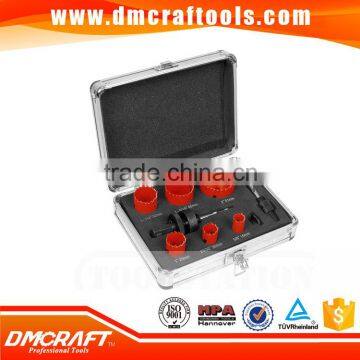 Good quality custom m42 bi-metal hole saw sets with 8 pcs