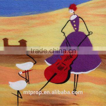 Natural Wool Material for Painting or Wall Hanging DIY Needle Felt Picture