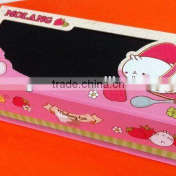 top sale cute two separete school paper pencil case