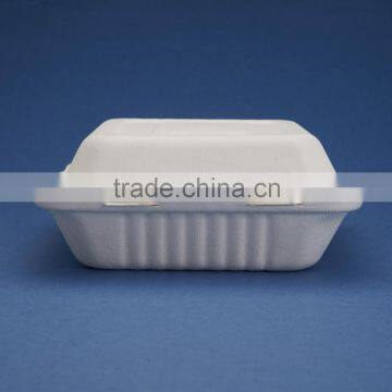HL-88-3 Disposable Multi-compartments Bagasse Paper Fast Food Clamshell photo-2