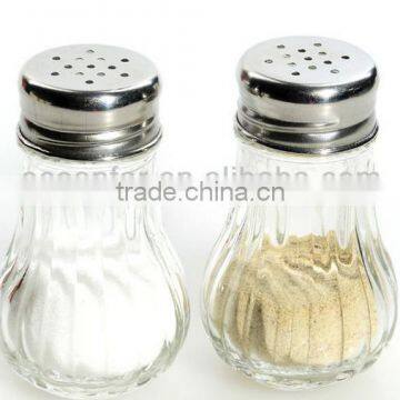 Paunchy Glass Spice Jars