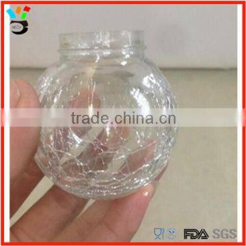 Brand New Production Craft Different Types Clear Egg Shape Crack Glass Cup