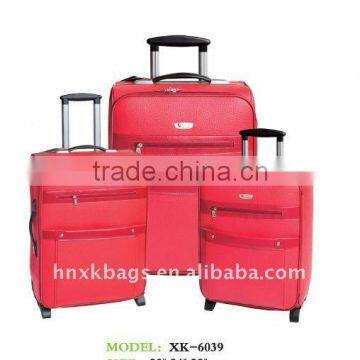 bright color trolley luggage case set