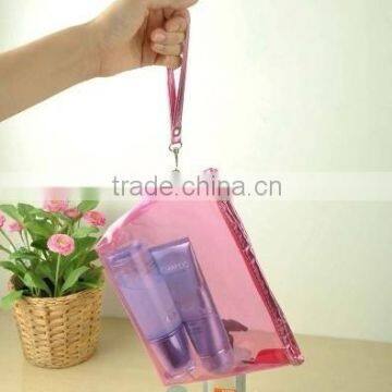 Waterproof Color PVC Cosmetic Bag With Zipper