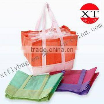 Hot Selling Colorful Folding Shopping Bag with Customised Logo