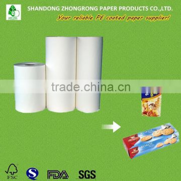 pe coated box paper for eat/dessert