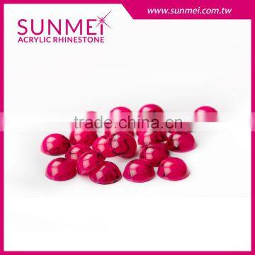 Factory Directly Colorful Round Cabochon Stones for Sandal Ornaments