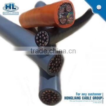 flexible drag chain cable pairs twisted copper conductor PVC insulation single sheath shielded oil resistance cable