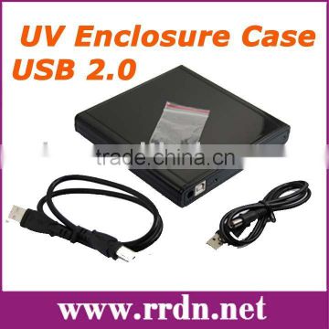 Slim USB2.0 UV blu ray DVD RW Enclosure case/ caddy