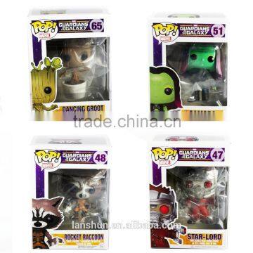 Funko Pop Guardians of the Galaxy GAMORA/STAR-LORD/ROCKET RACCOON/GROOT Figure Lot of 4pcs