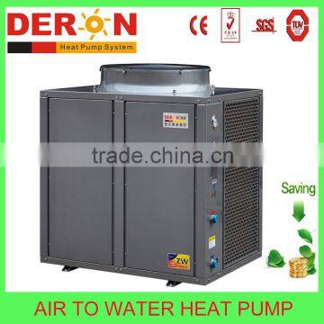 China Deron air source heat pump water for floor fan coil radiator heating with CE