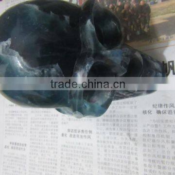 2015 new coming natural crystal fluorite skull for collection