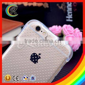 2016 New Arrival Drop Resistance Shockproof Full Protect TPU Transparent Case For iPhone 6 6S