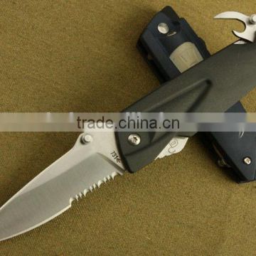 OEM stainless steel folding knife with light UDTEK01868