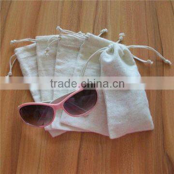 brushed cotton bag for sunglasses