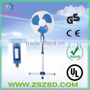 16 inch safety electrical stand fan with cross base