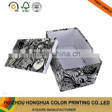 Manufacturer custom folding cardboard cuff link box fabric storage box