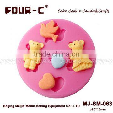 Wedding fondant art silicone mold,high quality sugar art tools