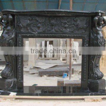 Black Marble Fireplace